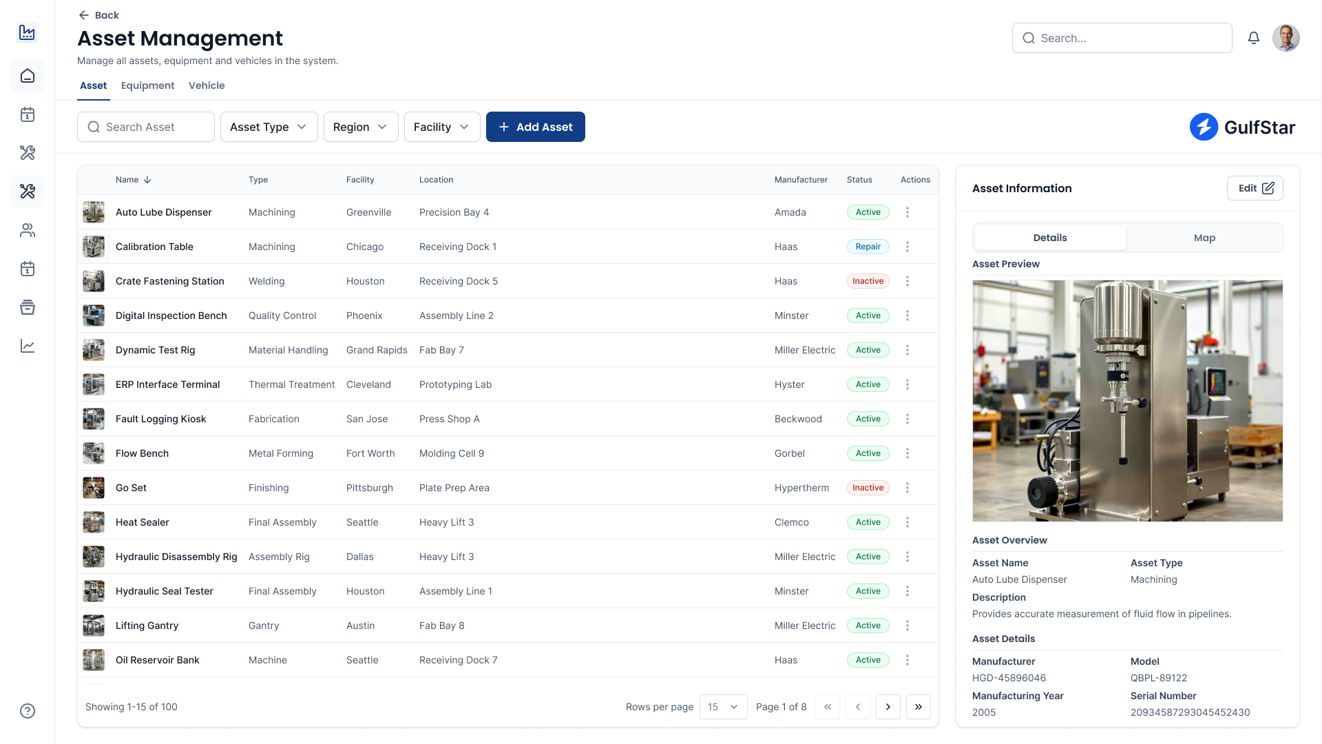 Asset Management Module Interface