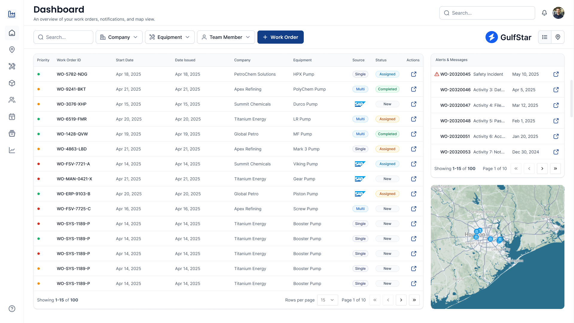 Operational Dashboard Module Interface