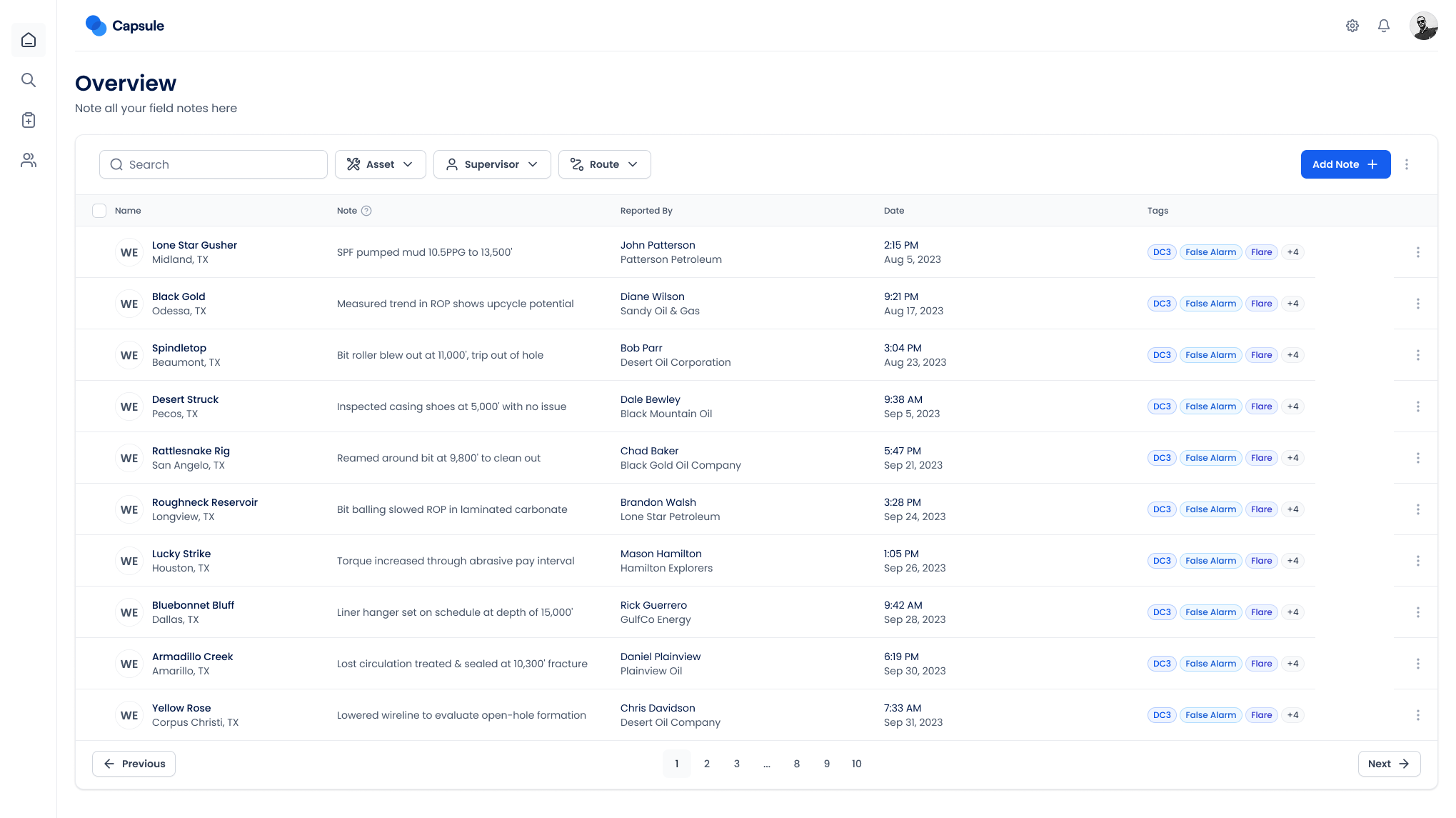 Advanced Search & Analytics Interface