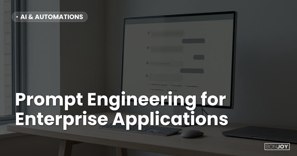 Prompt Engineering for Enterprise Applications: How to Build Production ...