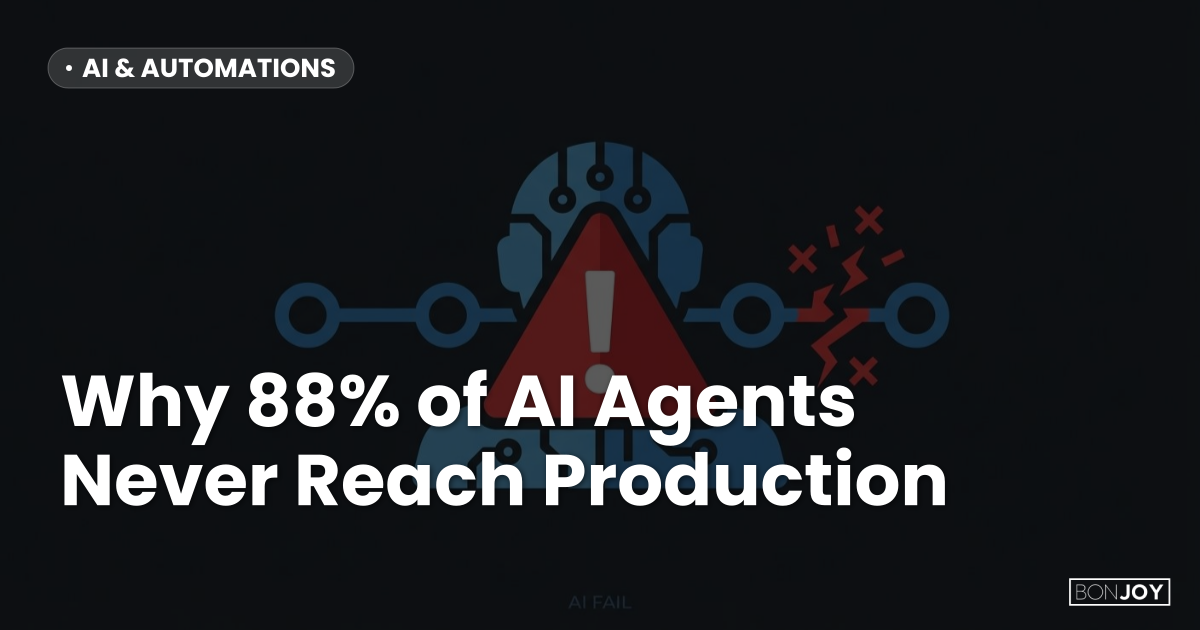 Why 88% of AI Agents Fail in Production - Enterprise Guide
